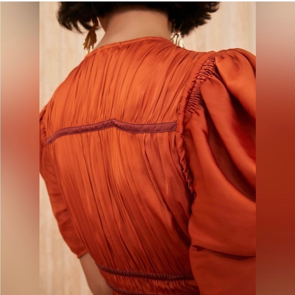 ULLA JOHNSON Azaria Dress in Agate 2 - Picture 7 of 13